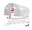 8m x 3m + Ground Anchor Kit (27' x 10' approx) Pro+ White Poly Tunnel