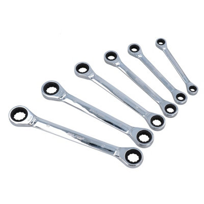 US PRO Tools 6-Piece Metric Double Ring Ratcheting Wrench Set – Sizes 8mm To 19mm, Model 3469 14 thumbnail image