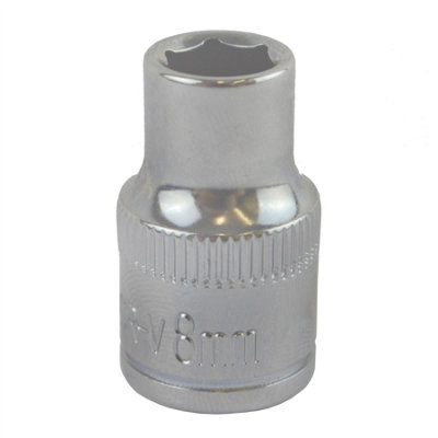 8mm 3/8" Drive Shallow Metric Socket Single Hex / 6 sided Bergen