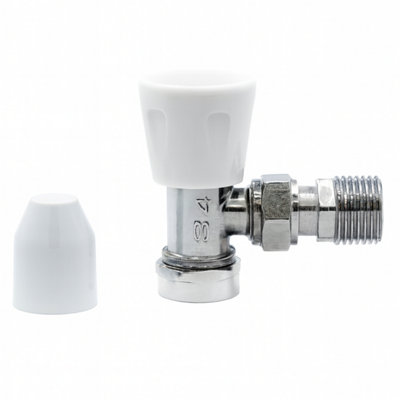 8mm Chrome Plated Solar Angle Radiator Valve Compression Fitting ...