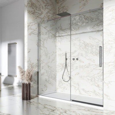8mm Easy Clean Glass Framed Sliding Door Right Hand 1000mm Chrome Price Comparisons | Compare The Build