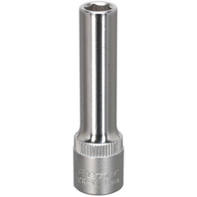 8mm Forged Steel Deep Socket - 3/8" Drive Chrome Vanadium Tool for Professionals & DIYers