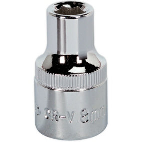 8mm Forged Steel Drive Socket - 1/2" Square Drive - Polished Chrome Vanadium