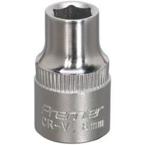 8mm Forged Steel Drive Socket - 3/8" Square Drive - Chrome Vanadium Socket