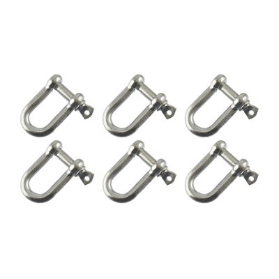 8mm Galvanised Dee Shackle PACK of 6 Chandlery DK02