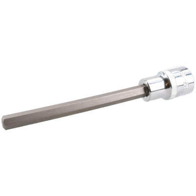 8mm Hex Allen Key Long Bit Internal Socket Metric 1/2" Drive 140mm Length Cr-V