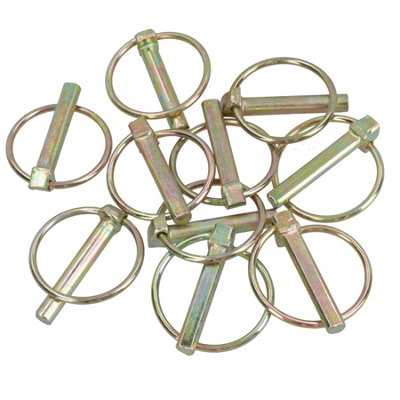 8mm Lynch Pins Clip Clamp (linchpin) Linkage Locking Pin 10pc Tractor Trailers