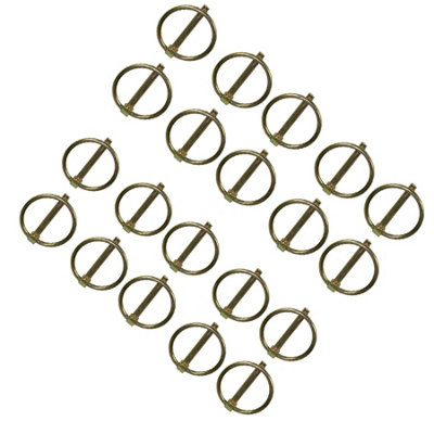8mm Lynch Pins Clip Clamp (linchpin) Linkage Locking Pin 20pc Tractor Trailers