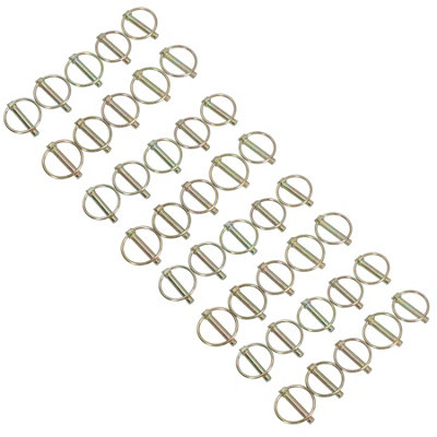 8mm Lynch Pins Clips Fasteners Linkage Locking Pins Tractors Trailers 40pc