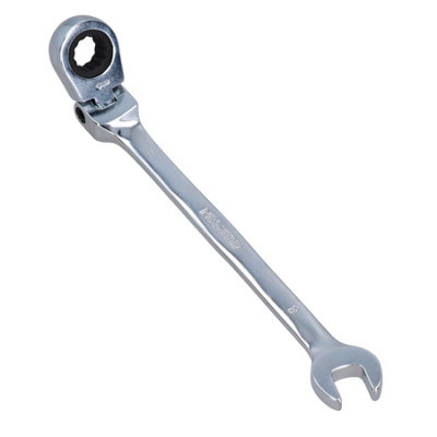 8mm Metric Flexi Head Ratchet Combination Spanner Wrench 72 Teeth