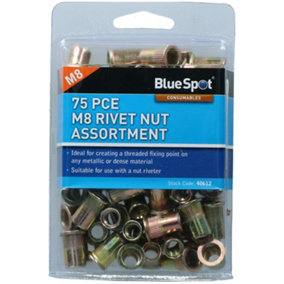 8mm Steel Nut Serts Inserts Rivet Nut Threaded Inserts Blindnut Rivnut Fastener