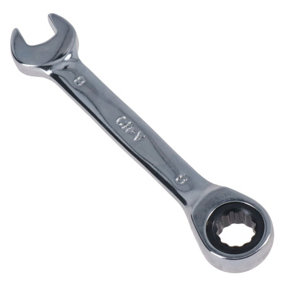 8mm Stubby Ratchet Combination Spanner Metric Wrench 72 Teeth SPN01