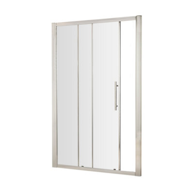 8mm Toughened Safety Glass Single Sliding Shower Door