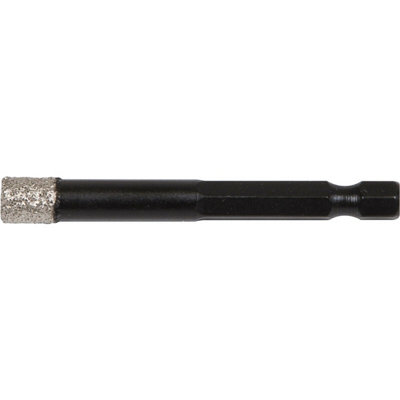 8mm Vacuum Brazed Diamond Drill Bit - Hex Shank - Suitable For Use With Drills