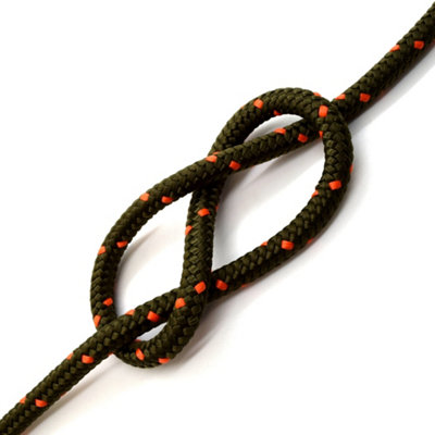 8mm x 20 metres / 65.6 ft of Camo Polypropylene Rope, Solid Braided ...