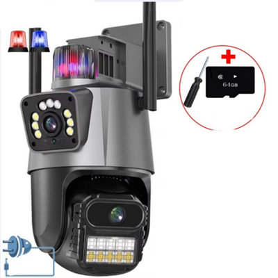 8MP 4K Wireless IP Camera WIFI Outdoor CCTV PTZ Smart Home Security IR ...