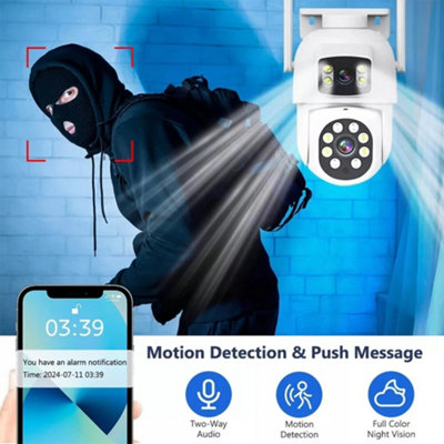 8MP Wireless IP Camera WIFI Outdoor CCTV PTZ Smart Home Security IR Cam ...