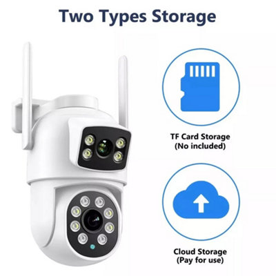 8MP Wireless IP Camera WIFI Outdoor CCTV PTZ Smart Home Security IR Cam ...