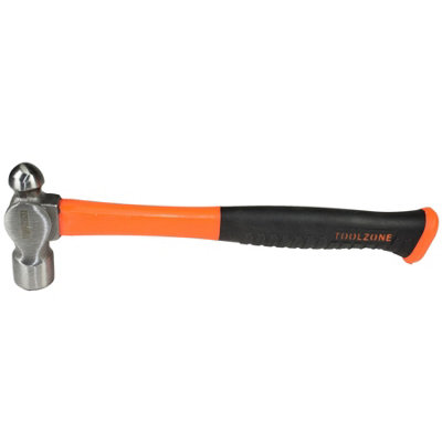 8oz Ball Pein Pin Hammer With TPR Rubberised Fibreglass Handles DIY