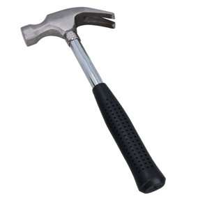 8oz Mini Claw Hammer with Tubular Rubber Handle Screw Nail Remover 10" Long