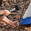 8oz Rubber Mallet Hammer Steel Shaft Grip DIY Camping Paving Tiling Hand Tool