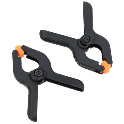 6-Pack Mini Plastic Spring Clamps – Toptools Small Nylon Grips For Market Stall, Craft, & Display