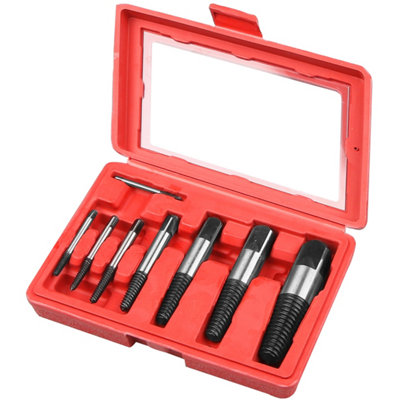 8pc Damaged Broken Embedded Screw Head Extractor Studs Bolts Remover Kit