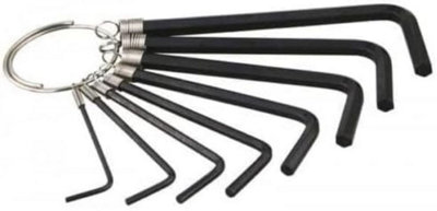 8Pc Heavy Duty Hex Key Set Allen Key Set Key Ring Hand Tool Diy 1.5-6Mm