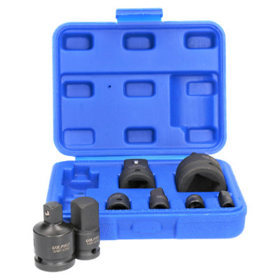 8pc Impacted Impact Socket Adapter Adaptor Reducer Step Up Converter