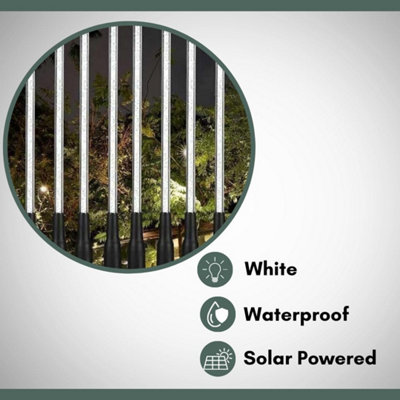 8pc LED Solar Lights Outdoor Garden Crystal Bubble Solar Power Rechargeable Garden Lights - 3