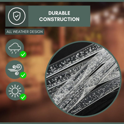 8pc LED Solar Lights Outdoor Garden Crystal Bubble Solar Power Rechargeable Garden Lights - 5