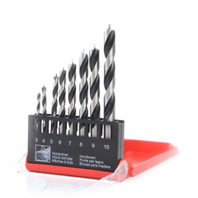 8pc Pro Wood Drill Bits 2-10mm