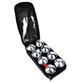 8pc Steel French Boules Set Petanque Balls Garden Game Free Carry Case