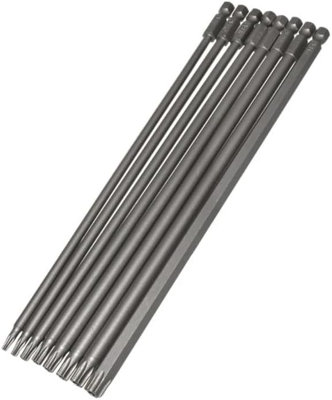 8pcs 200mm Magnetic Long Reach Security Torx Bit Set T8 T10 T15 T20 T25 ...
