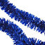 8Pcs Blue Tinsel Tree Decoration 1.8m