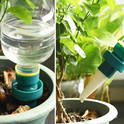 8PCS CERAMIC AUTOMATIC PLANT WATERING SPIKES SELF WATERING DRIP IRRIGATION  SYSTEM FOR INDOOR OUTDOOR USE WATER