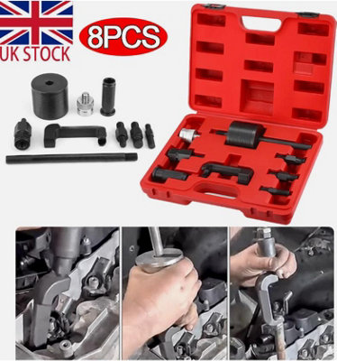 8Pcs Diesel Injector Extractor Set CDI Removal Puller Bearing Slide ...