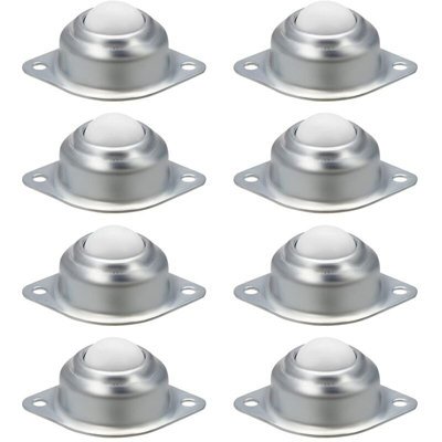 10 Pcs Nylon Roller Ball Trolley Furniture Castor Screw Mounted Ball Bearing Swivel Caster Tool
