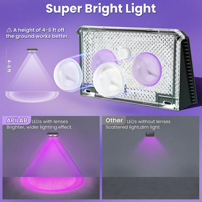 8PCS Solar Fence Lights Outdoor, 7 Color Modes, IP65 Waterproof RGB ...