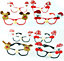 8Pk of Assorted 3D Christmas Glasses Xmas Fancy Costume Accessories Photo Booth Prop Stocking Fillers Gifts Favours