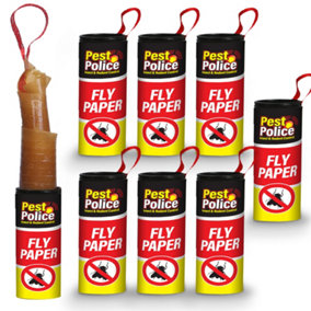 8pk Sticky Fly Papers for Indoors & Outdoor - Safe and Effective Fly Paper - Fly Sticky Traps - Sticky Fly Trap Indoor