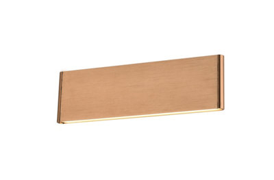8W LED Up and Down Wall Light, Brushed Bronze Finish Warm White (Non-Dimmable)