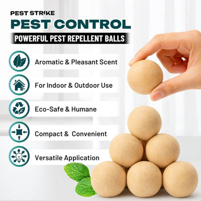 8x Rat, Mouse & Insect Repellent Balls Mice, Rat, Squirrel Natural ...