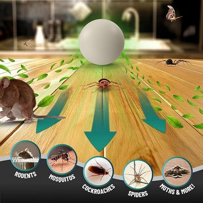 8x Rat, Mouse & Insect Repellent Balls Mice, Rat, Squirrel Natural ...