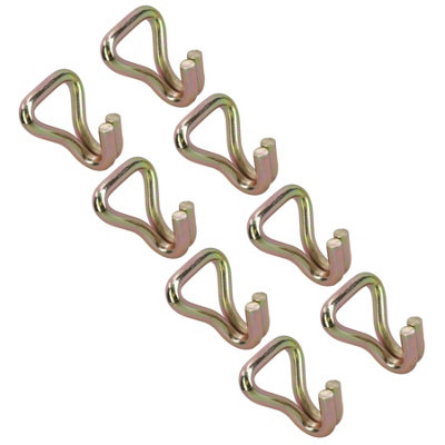8x Ratchet Strap Anchor Hook Tie Down Ring Car Transporter Link Heavy Duty