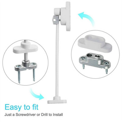 8x UPVC Window Restrictor Safety Cable Lock Wire kids Child Security ...
