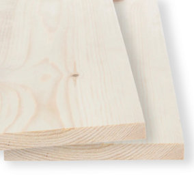 8x1 Inch Spruce Planed Timber (L)1800mm (W)194 (H)21mm Pack of 2