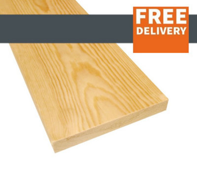 8x1 Planed All Round Timber Boards  195mm x 20mm x 3600mm. 4 Lengths In A Pack