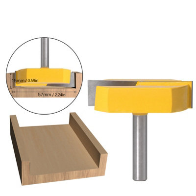 8x57mm Router Bit for Bottom Surface Planing in Woodworking and Milling