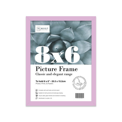 8x6 Lilac Picture Frame (15.2 x 20.3cm) Poster, Photo, Artwork, Gallery Wall or Print